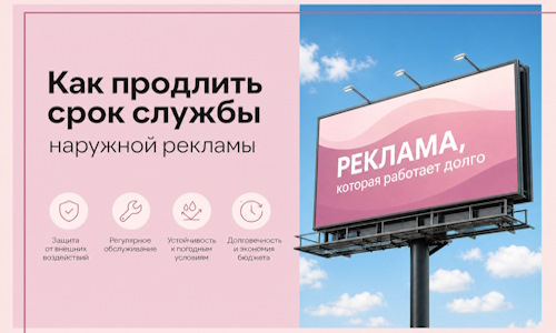 Как продлить срок службы наружной рекламы в  Лангепасе
