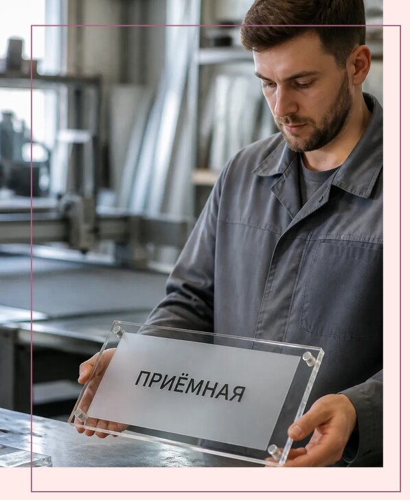 Таблички из оргстекла на заказ в Лангепасе от 3939 р. | Аванза-Лнг